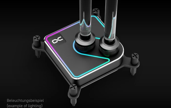 Alphacool Core 1 Aurora Black, Messing/Nickel