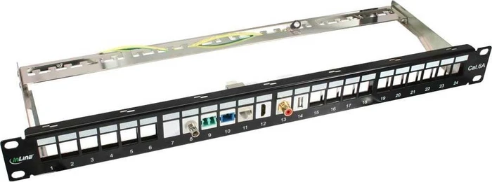 InLine Keystone Modul RJ-45 Buchse via RJ-45 Buchse Cat6, SNAP-In, bulk