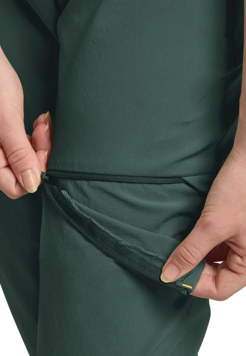 Jack Wolfskin Hikeout Zip-Off Hose lang sago palm (Damen)