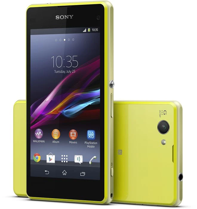 Sony Xperia Z1 Compact gelbgrün