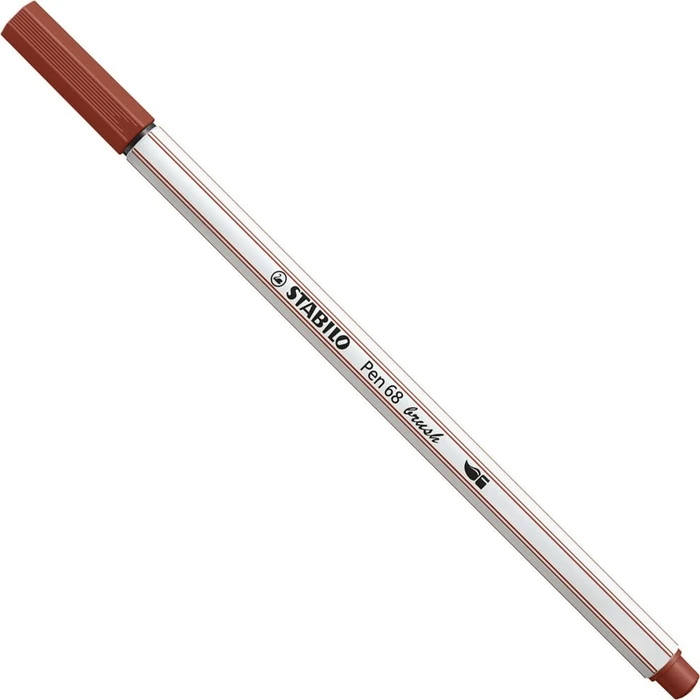 STABILO Pen 68 brush sienabraun, 10er-Pack