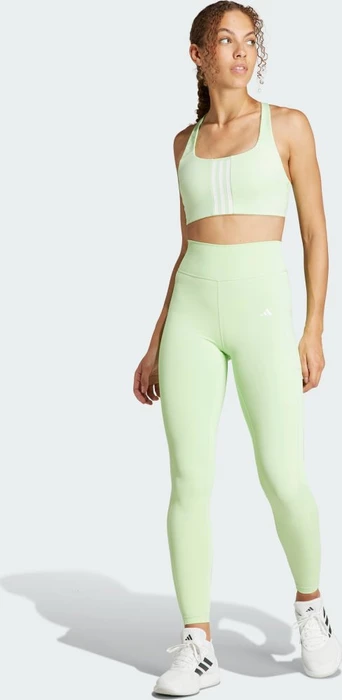 adidas Optime Full-Length Hose lang semi green spark (Damen)