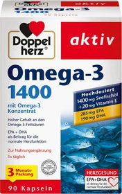 Doppelherz aktiv Omega-3 1400 Kapseln, 90 Stück
