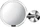 simplehuman Sensorspiegel 20cm Kosmetikspiegel mit Wandhalterung edelstahl poliert (ST3016)