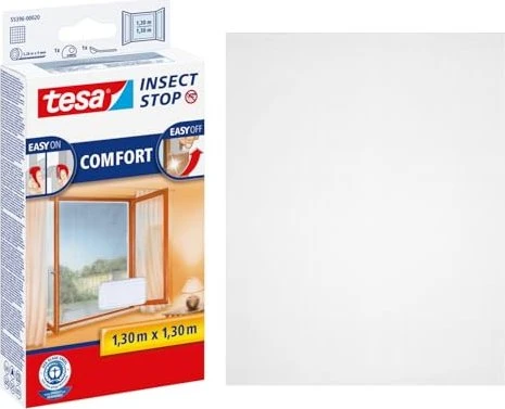 tesa Insect Stop Comfort Fliegengitter 130x130cm weiß