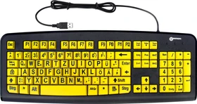 Geemarc Großschrifttastatur V3 gelb, USB, DE (KBSV3_YEL_GE)