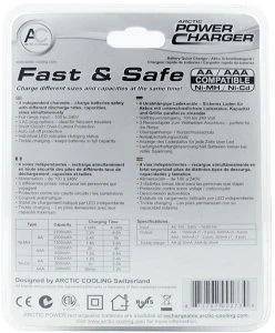 ARCTIC Power Charger Plus inkl. 4x Mignon AA NiMH Akkus 2650mAh