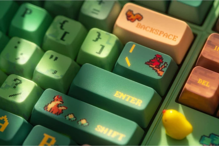 8BitDo Retro 87 Mechanical Keyboard, Forest Wonder, grün, Core Green Tactile, USB/Bluetooth, US