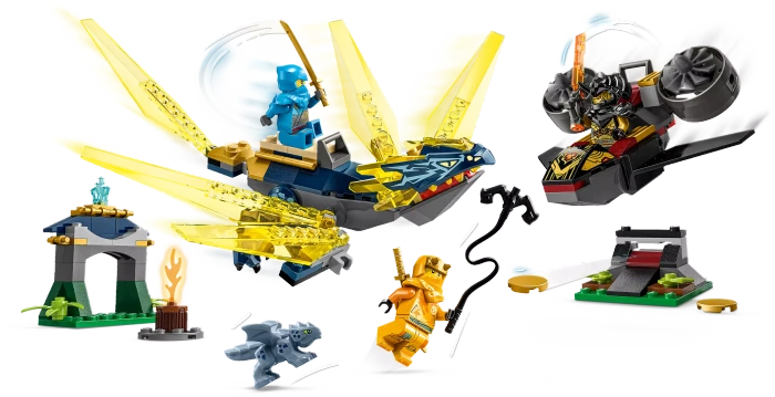 LEGO Ninjago - Duell zwischen Nya und Arins Babydrachen