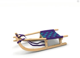 Kathrein Jugend Touren Schlitten violett/petrol (Junior)