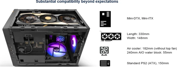 SilverStone Sugo 14, schwarz, Mini-ITX