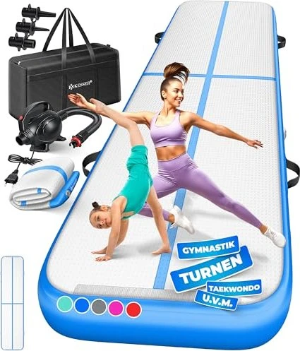Kesser Airtrack Trainingsmatte blau