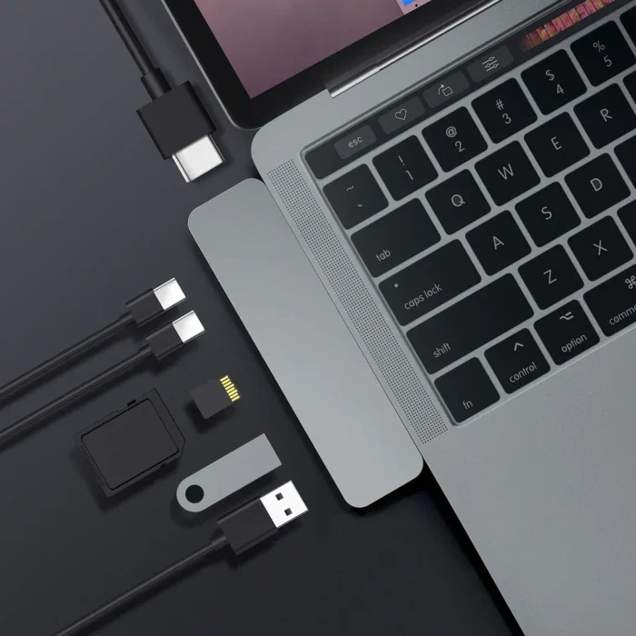 Targus HyperDrive DUO 7-in-2, 2x Thunderbolt 3 [Stecker], grau