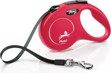 flexi New Classic S, Gurt, 5m, rot
