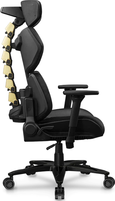 Cougar Terminator Elite Gold CGR-TRE-GLB Gamingstuhl, schwarz/gold