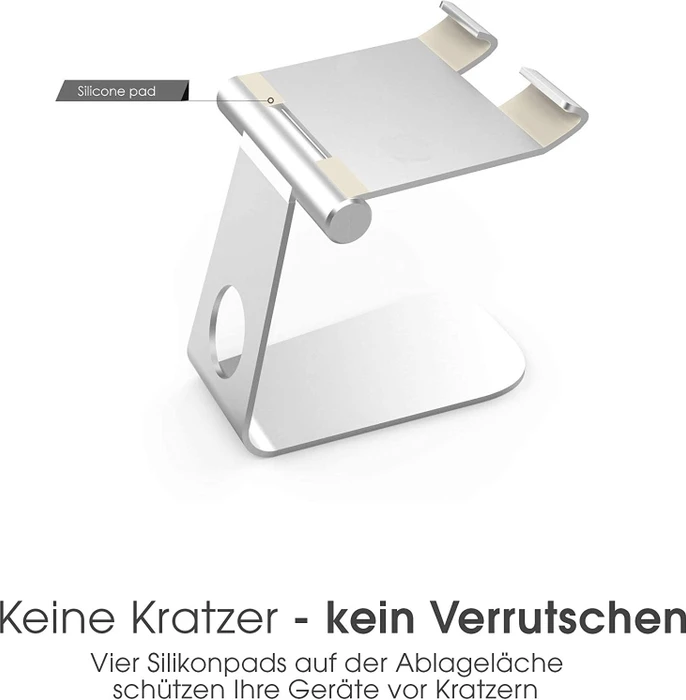 TerraTec iTab M, Tablet-Stand 3.5-13", silber, verstellbar