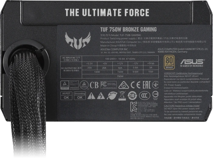 ASUS TUF Gaming Bronze, TUF-GAMING-750B, 750W, ATX