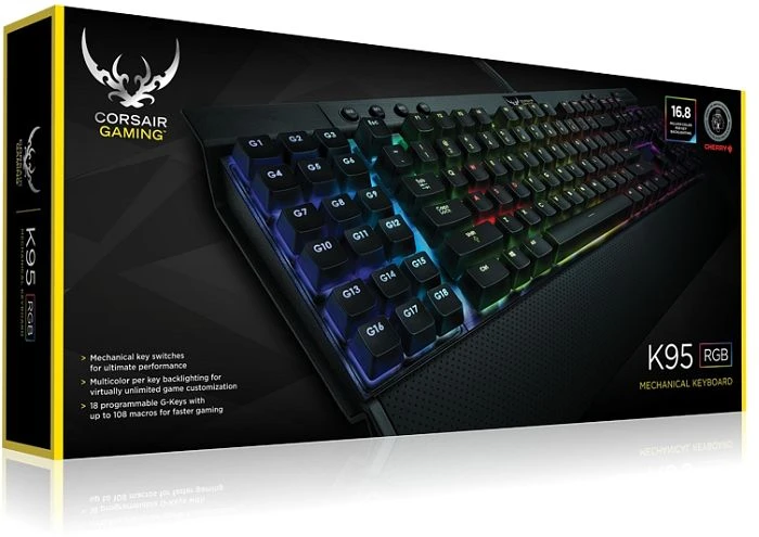 Corsair Gaming K95 RGB, MX RGB RED, USB, DE