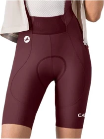 Castelli Espresso 2 DT Bibshort Fahrradhose kurz deep bordeaux (Damen)