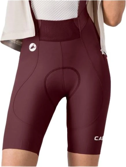 Castelli Espresso 2 DT Bibshort Fahrradhose kurz deep bordeaux (Damen)