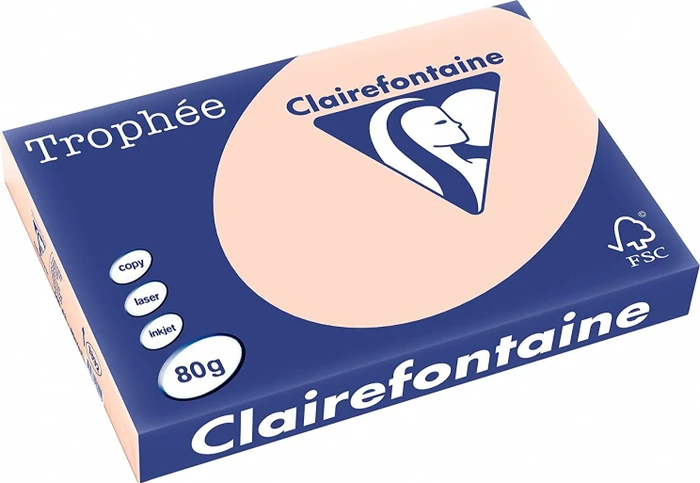 Clairefontaine Trophée Universalpapier matt lachs, A3, 80g/m², 500 Blatt