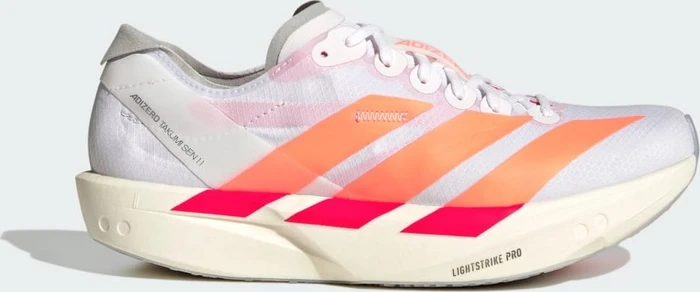 adidas Adizero Takumi Sen 10 cloud white/beam orange/lucid red (Damen)