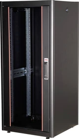 Roline / Secomp Basic 19" Netzwerkschrank 26HE, montiert, Glastür, IP20, RAL 9005, 600mm tief