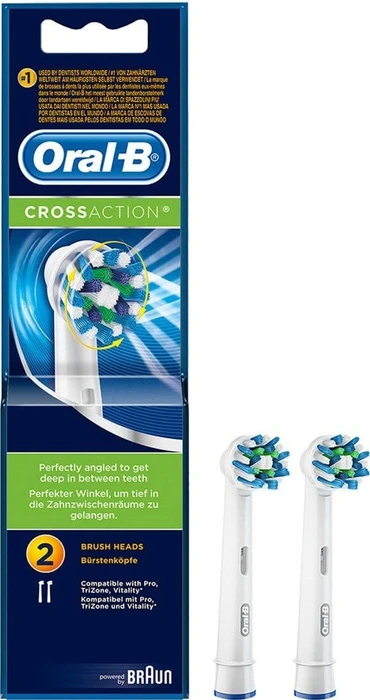 Oral-B Ersatzbürsten CrossAction weiß