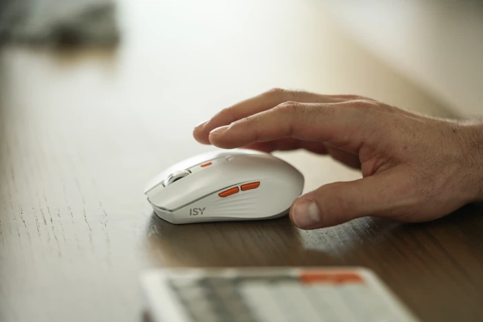 ISY Wireless Desktop Set, weiß, USB/Bluetooth, DE