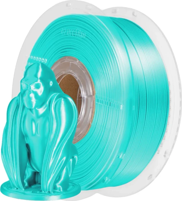 AzureFilm PLA Silk, Hawaiian Blue, Spule, 1.75mm