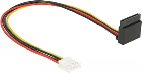 DeLOCK Stromadapter 4-Pin [Floppy] Buchse auf 1x 15-Pin [SATA] Buchse, Adapterkabel 30cm (85510)