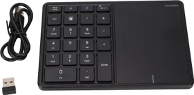 Zunate Wireless Numeric Keypad with Touchpad, schwarz, Bluetooth