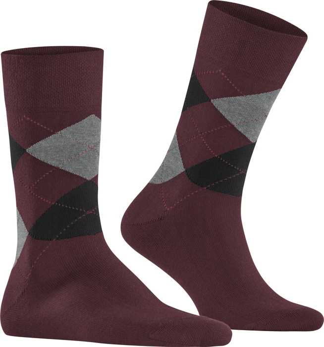 Falke Sensitive Argyle Socken bordeaux (Herren)