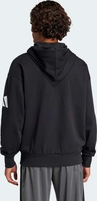 adidas Essentials Loose-Fit 3-Streifen Logo French Terry Hoodie schwarz/weiß (Herren)