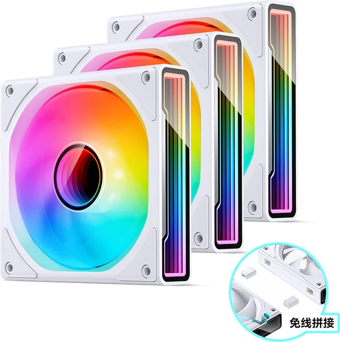 Jonsbo ZK-120W, weiß, 120mm, 3er-Pack