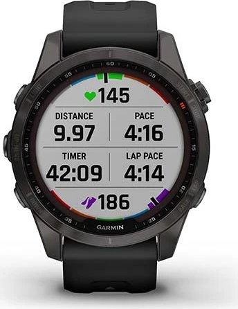 Garmin Fenix 7S Sapphire Solar slate grey titan/black