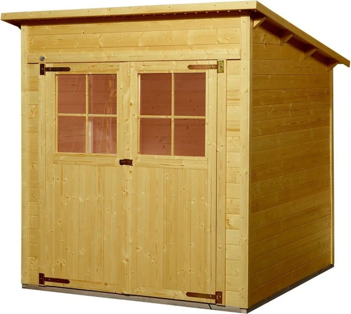 Weka 325 198x148cm Gerätehaus eiche hell lasiert