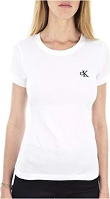 Calvin Klein Slim Fit T-Shirt kurzarm bright white (Damen)