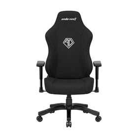 Anda Seat Phantom 3 L Gamingstuhl, Carbon Black, Stoff schwarz/Logo weiß