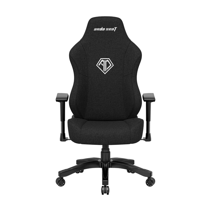 Anda Seat Phantom 3 L Gamingstuhl, Carbon Black, Stoff schwarz/Logo weiß