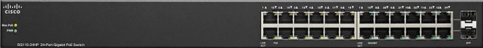 Cisco SG110 Rackmount Gigabit Switch, 22x RJ-45, 2x RJ-45/SFP, 100W PoE