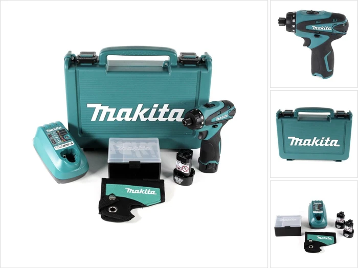 Makita DF030DWE Akku-Schrauber inkl. Koffer + 2 Akkus 1.3Ah