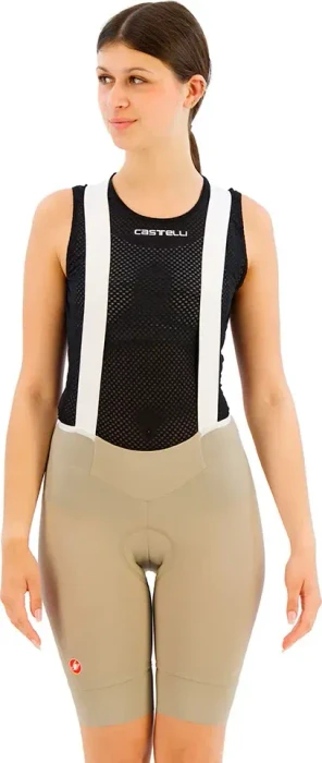 Castelli Prima 2 DT Bibshort Fahrradhose kurz clay/ivory (Damen)