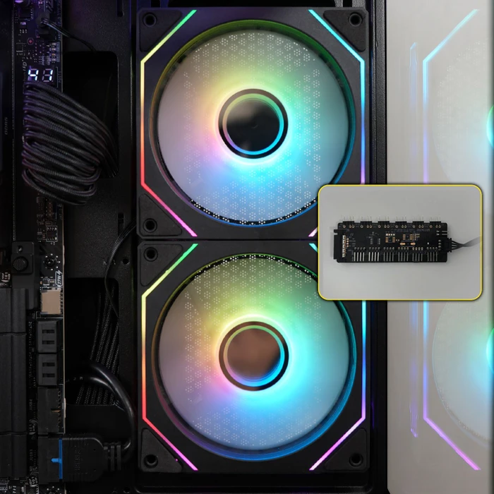 Zalman Chronix V2 Black, schwarz, inkl. 3x Lüfter, Glasfenster