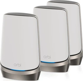 Netgear Orbi Wi-Fi 6E, 960 Serie RBKE963, AXE11000, Router und 2x Repeater Set, 3er-Bundle (RBKE963-100EUS / RBKE963-100UKS)