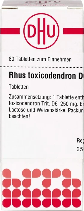 DHU Rhus toxicodendron D6 Tabletten, 80 Stück