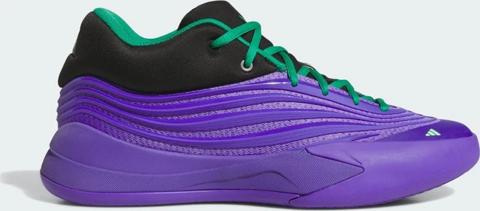 adidas Dame X purple rush/core black/court green