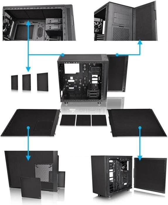 Thermaltake Suppressor F31, Acrylfenster, schallgedämmt