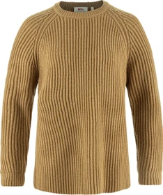 Fjällräven Övik Rib Strickpullover buckwheat brown (Damen)