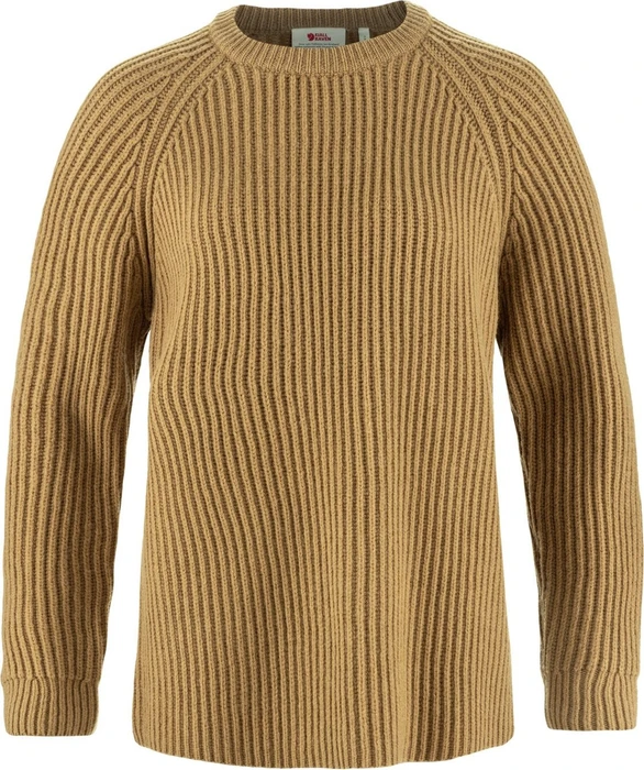 Fjällräven Övik Rib Strickpullover buckwheat brown (Damen)